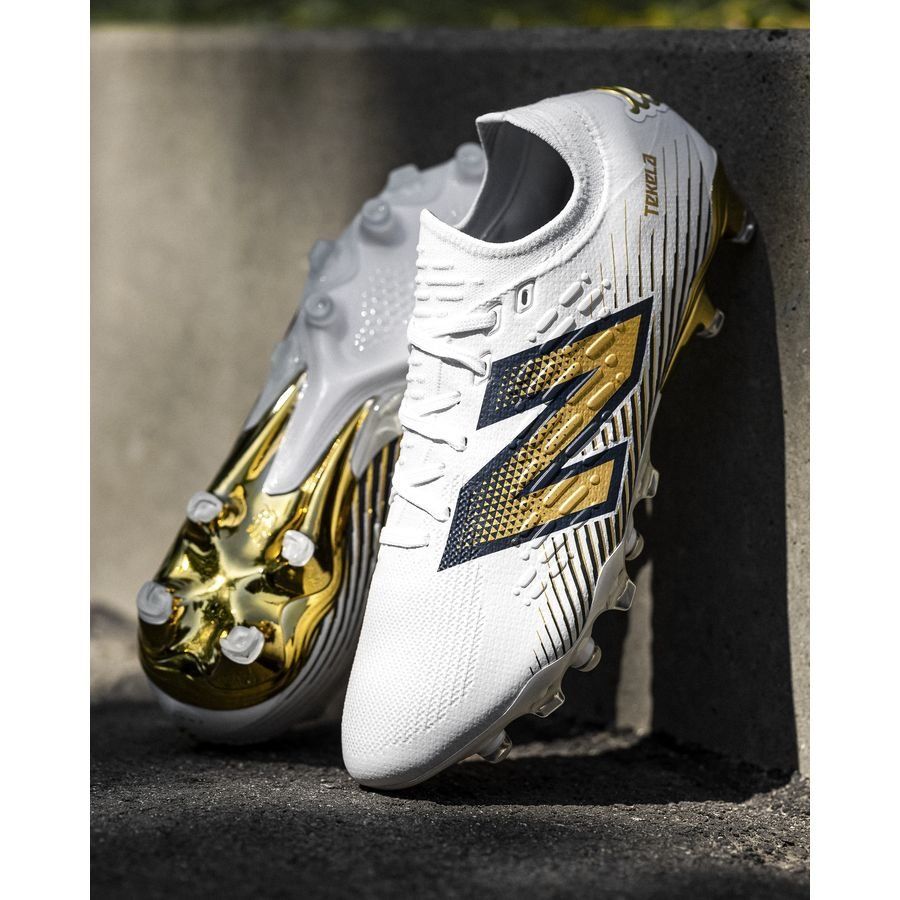 New Balance Tekela V4   Pro Low FG Endrick Rising - Doré/Blanc ÉDITION LIMITÉE