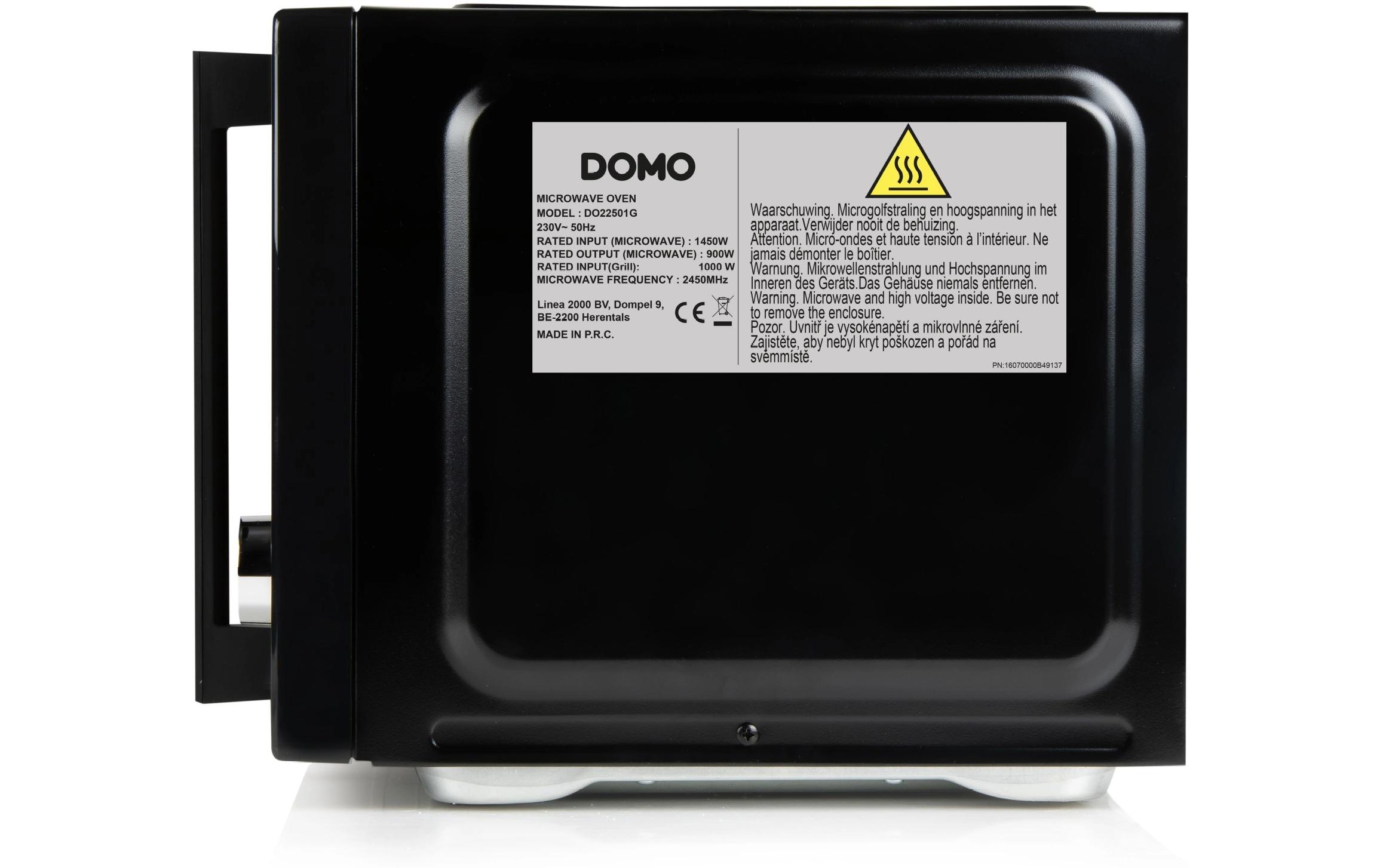Mikrowelle mit Grill DO22501G Schwarz<br>Mikrowelle mit LED-Anzeige