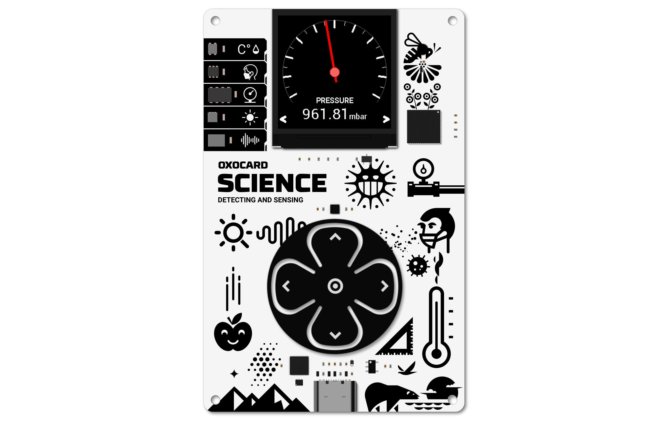 Entwicklerboard Oxocard Mini ScienceProgrammierbare Multisensorplatine