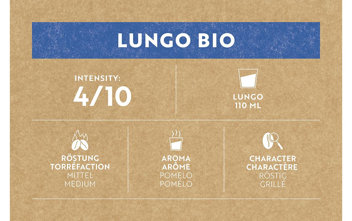 Kaffeekapseln für Nespresso Lungo Bio 100 StückKaffeekapseln für Nespresso Maschinen