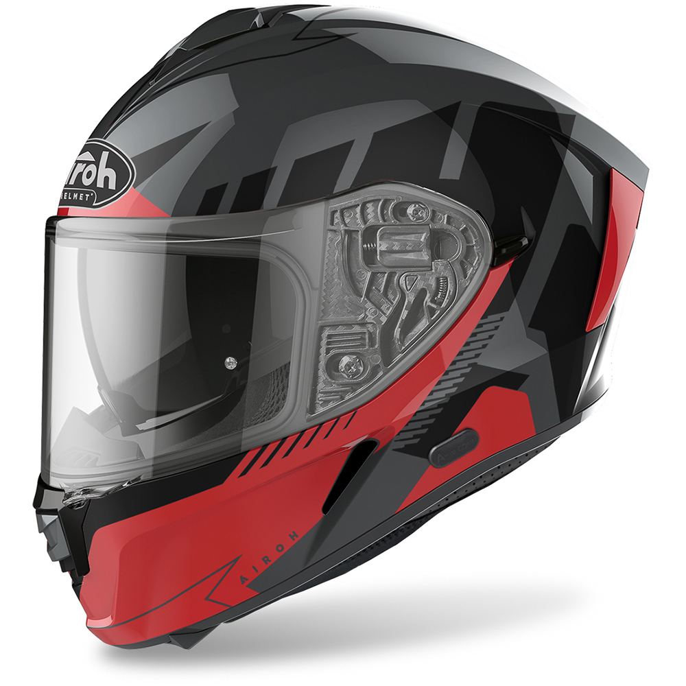 Airoh - Casque Spark Rise Noir Brillant / Rouge