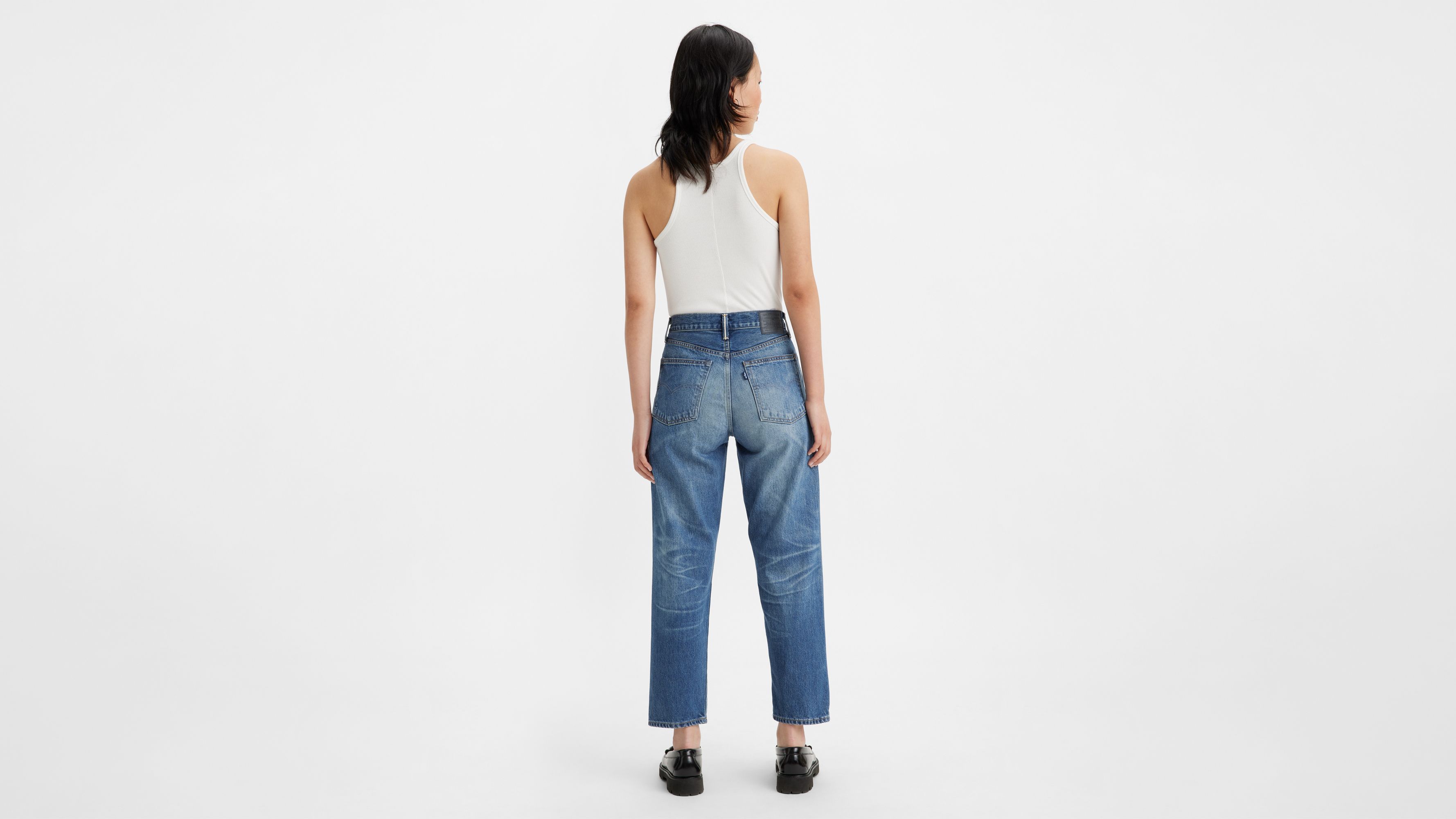 Jean Levi's® Column fabriqué au Japon - Mij Monsho Medium Worn In - Bleu