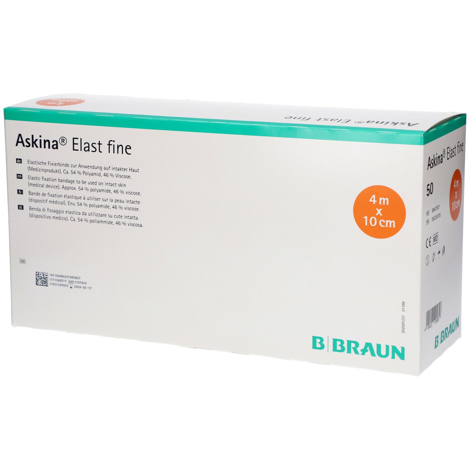 Askina® Elast Fine Fixierbinde 4 m x 10 cm lose