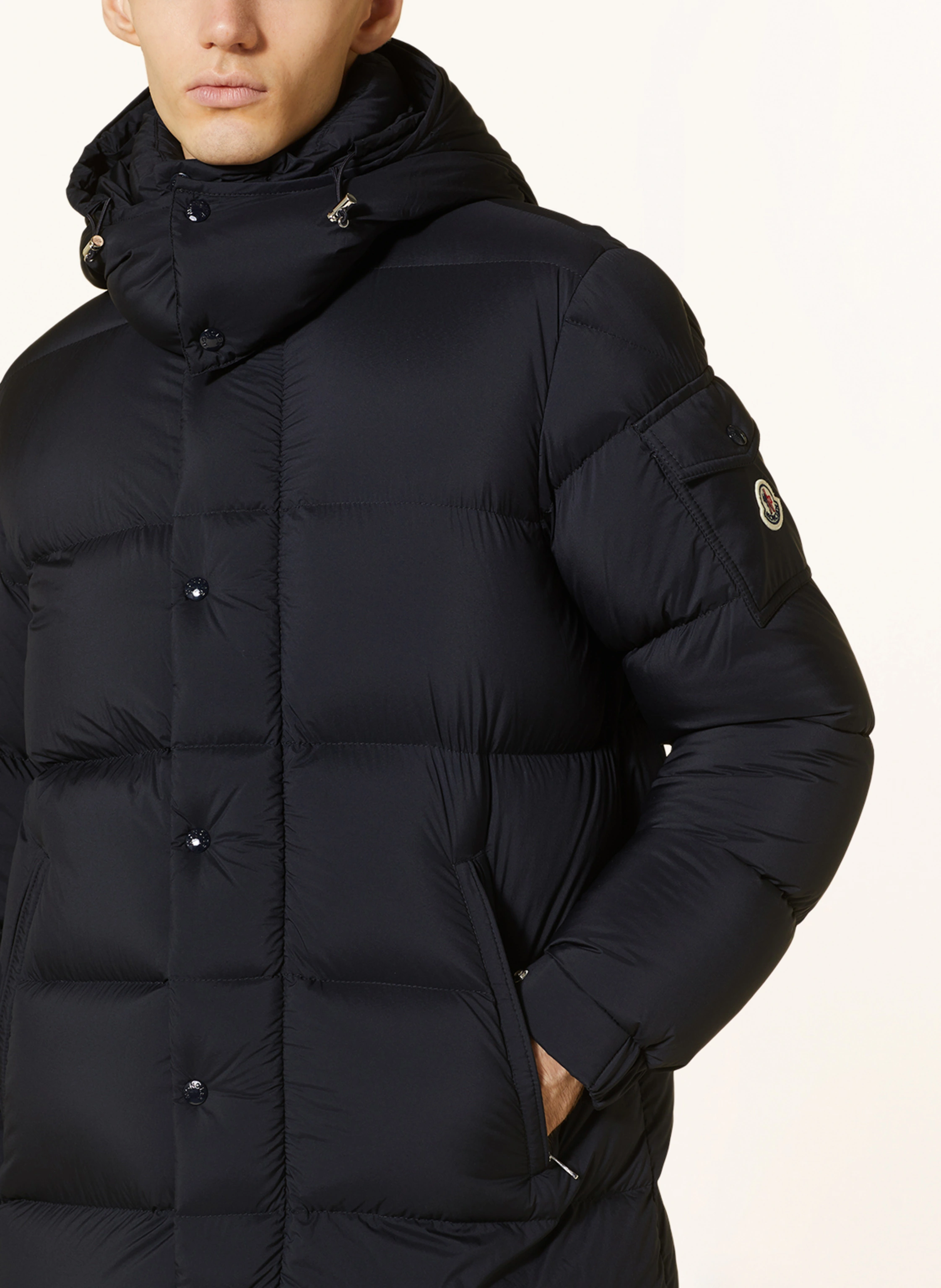 MONCLER Daunenmantel HANOVERIAN mit abnehmbarer Kapuze