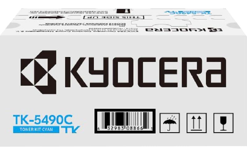 Toner TK-5490C Cyan<br>Druckerpatrone, Cyan