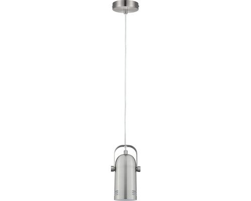 Plantenlamp, 1-lamp, HxØ 180x10 cm, ijzer/geborsteld