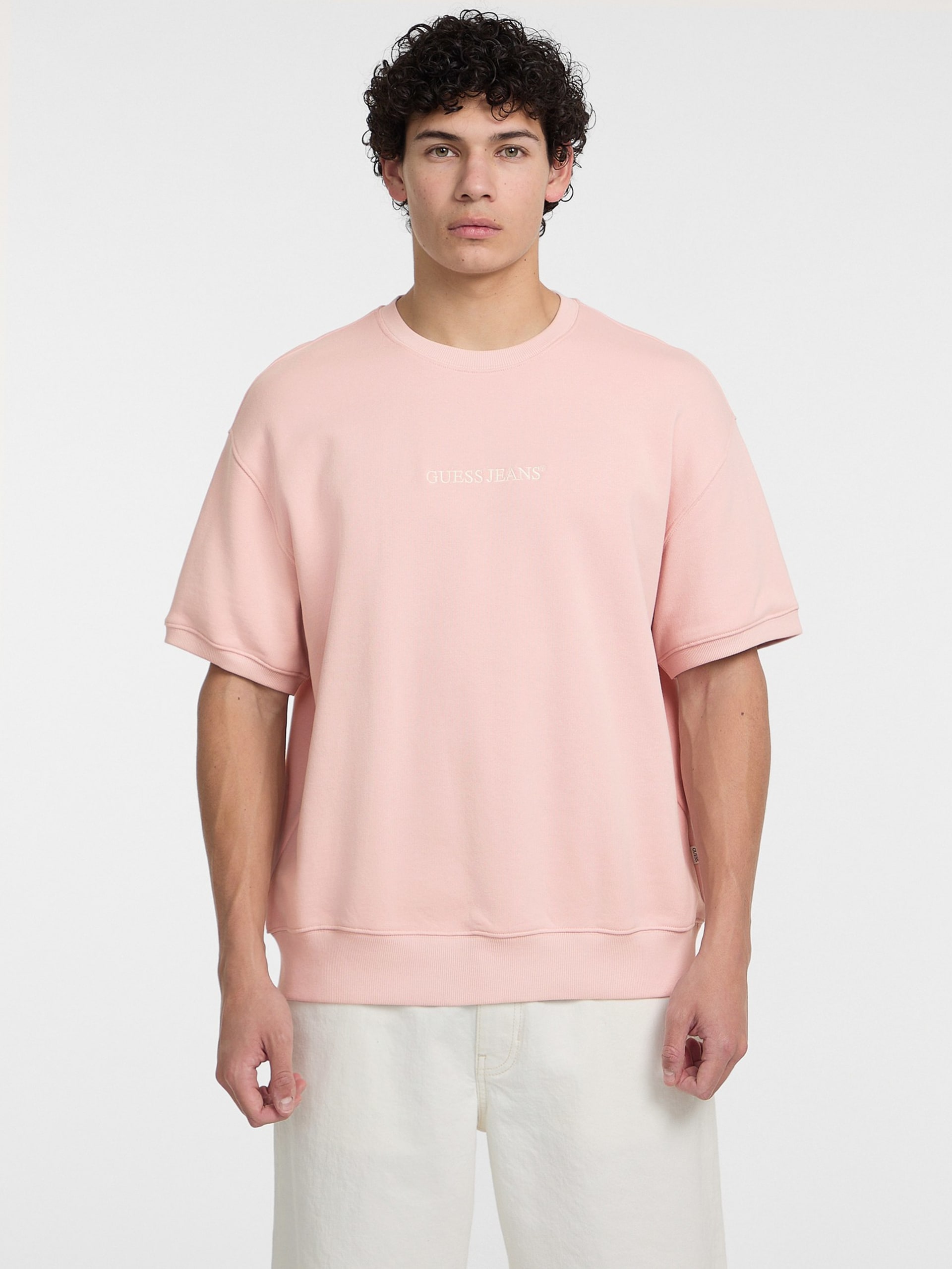Camiseta de gola redonda com logo