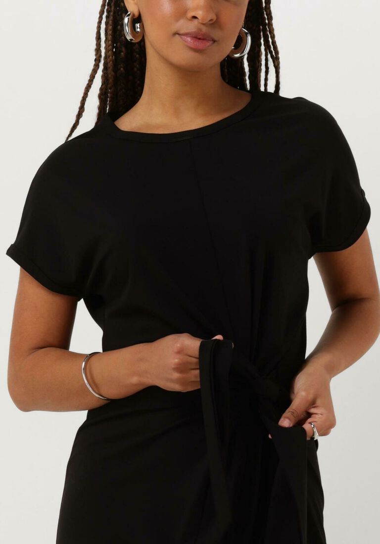 KNIT-TED zwarte knit-ted midi jurk sterre