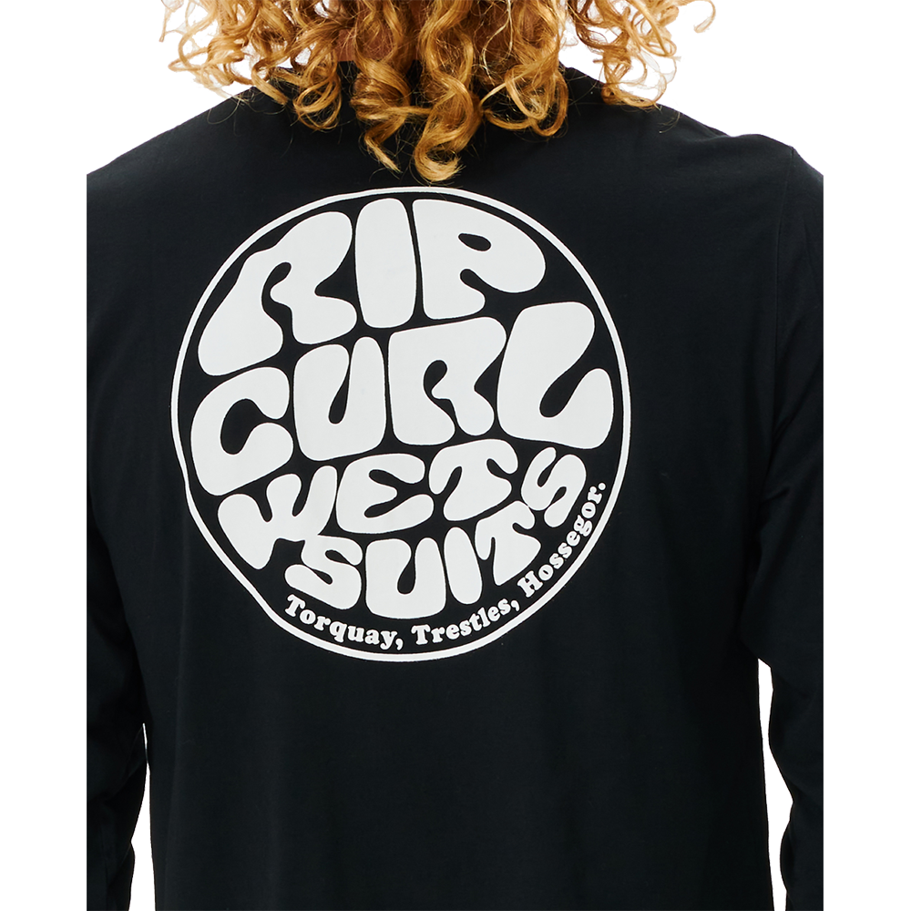Rip Curl Icons Of Surf UV-Shirt Herren schwarz