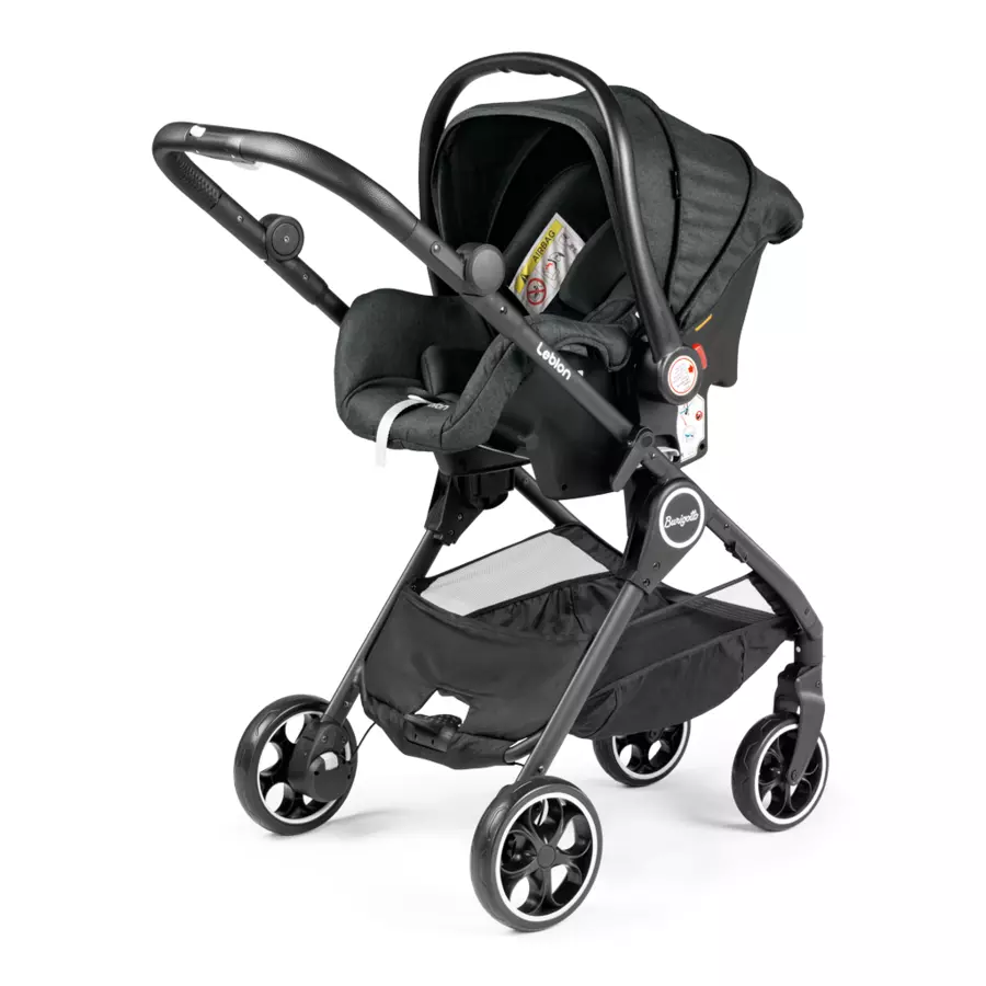 Burigotto Kombikinderwagen 3-in-1 Leblon Dark Grey