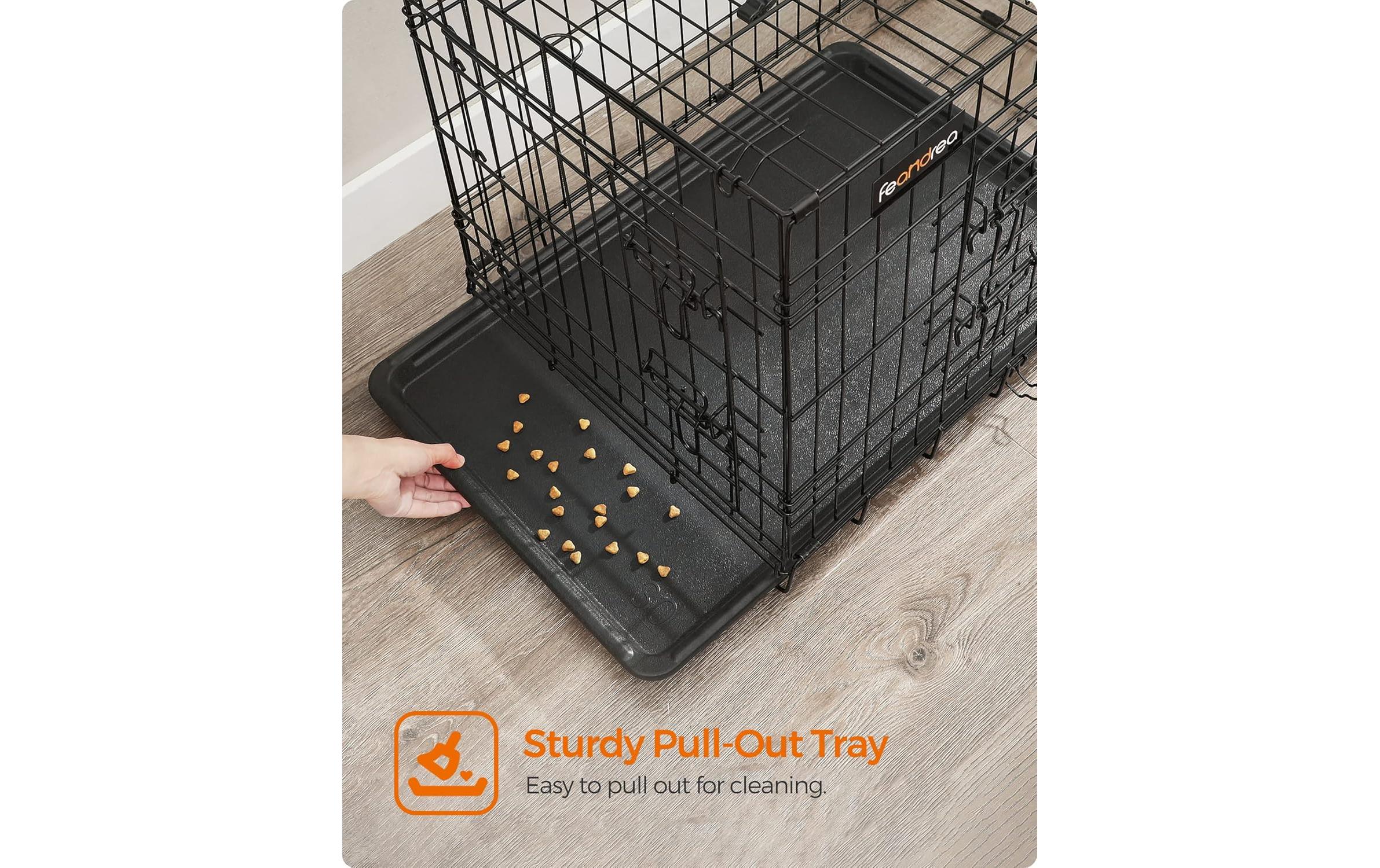 Transportbox für Hunde 122 x 74.5 x 80.5 cmMetallbox für Hunde