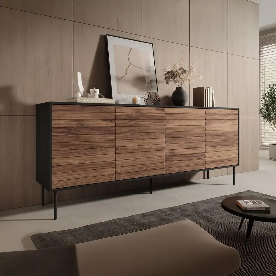 Meubella - Dressoir Cordoba - Eiken - 200 cm