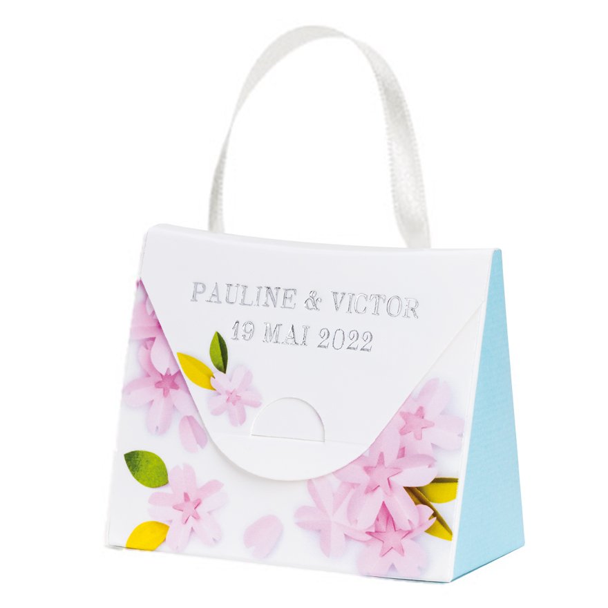 SAC FLEURS ROSES