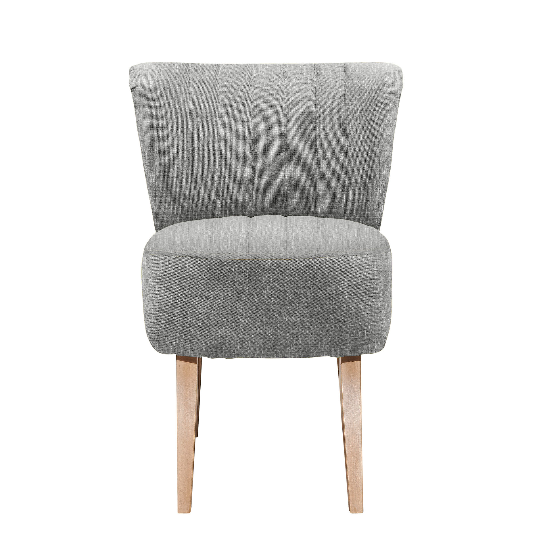 Sessel - silber - Massivholz