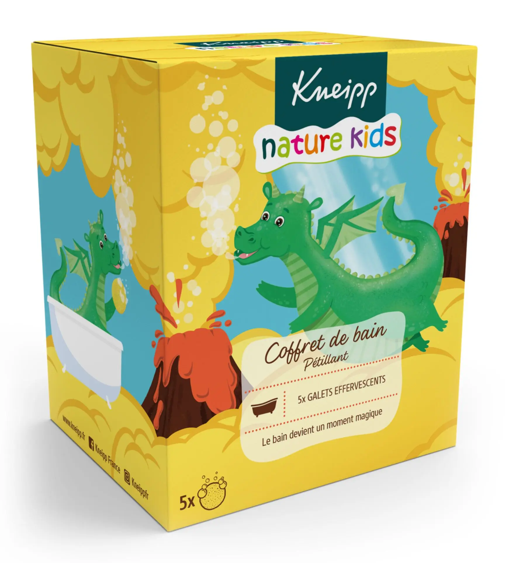 Kneipp - Coffret de Bain Pétillant 5 Galets Effervescents- Coffret soin