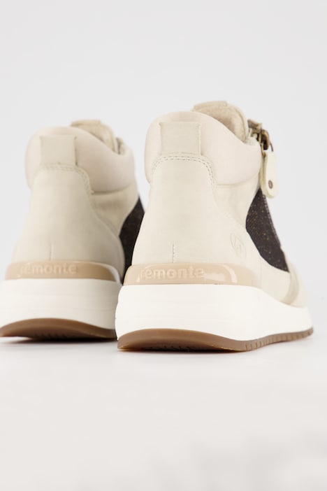 Remonte, Leder-Sneaker, hoher Schaft, Reißverschluss, Weite G
