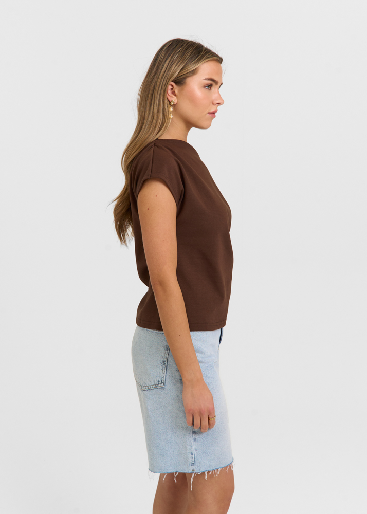 Molly top choco bruin