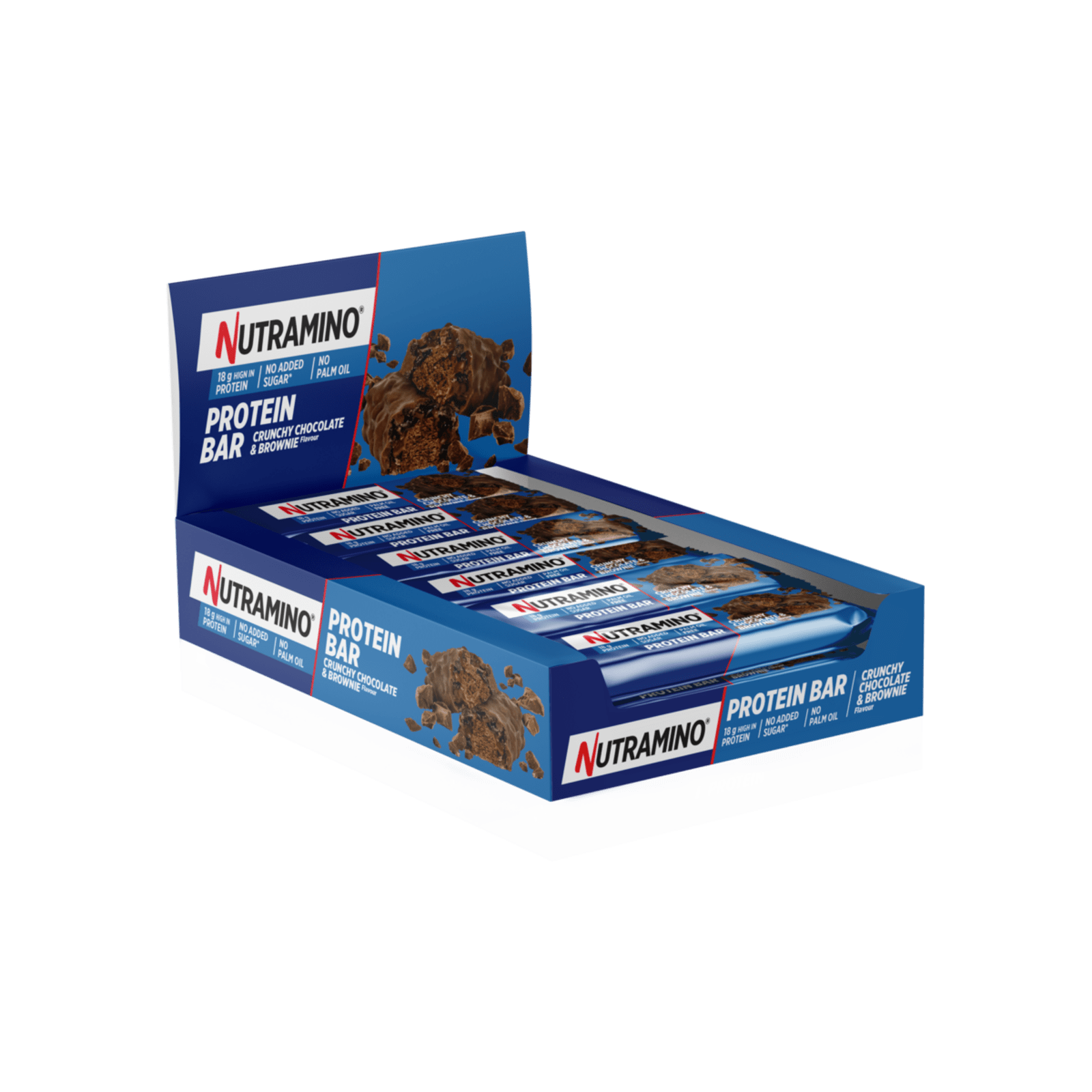 Nutramino Protein Bar - 12x55g - Crispy Chocolate Brownie