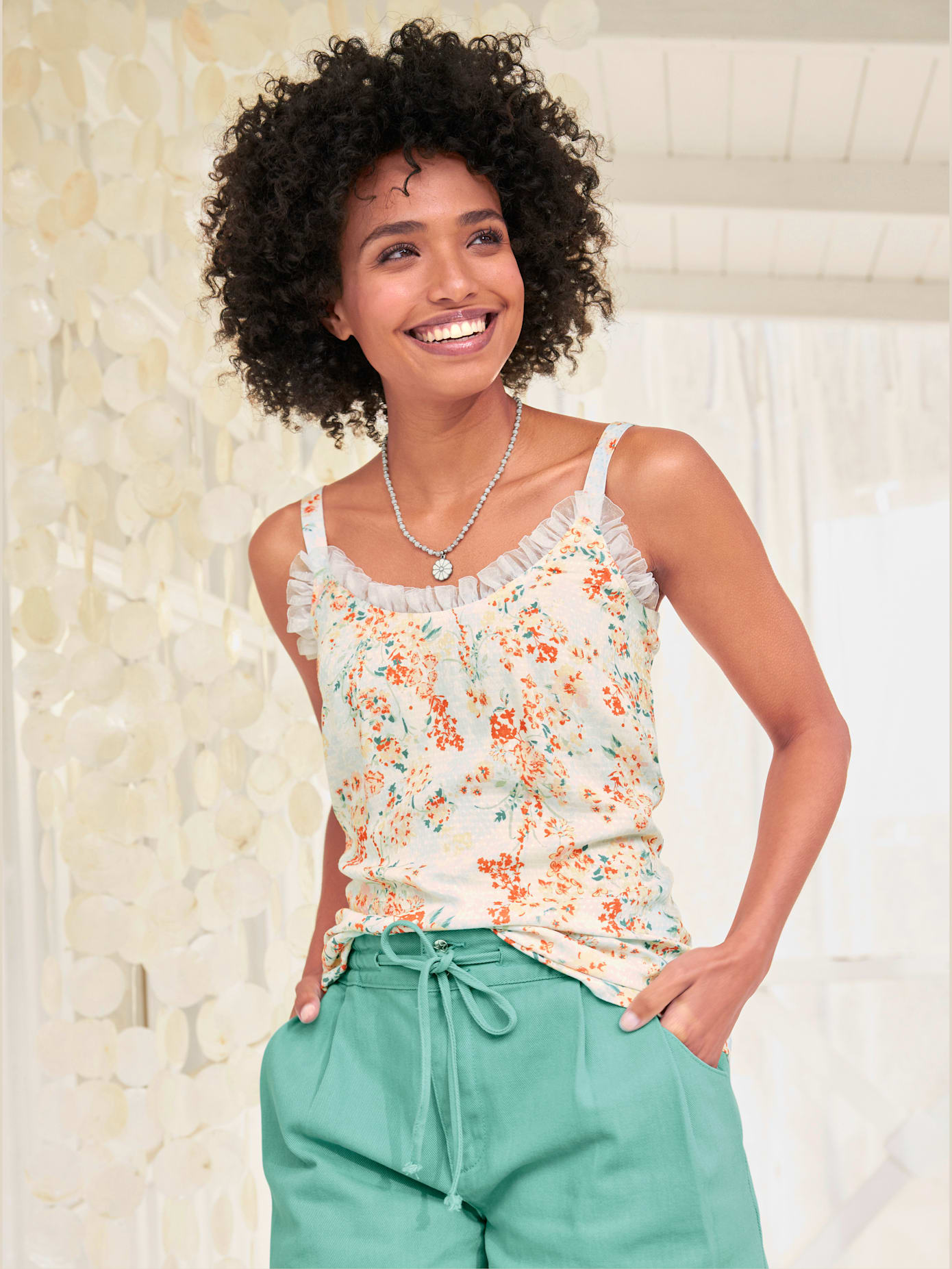 Débardeur imprimé pure viscose