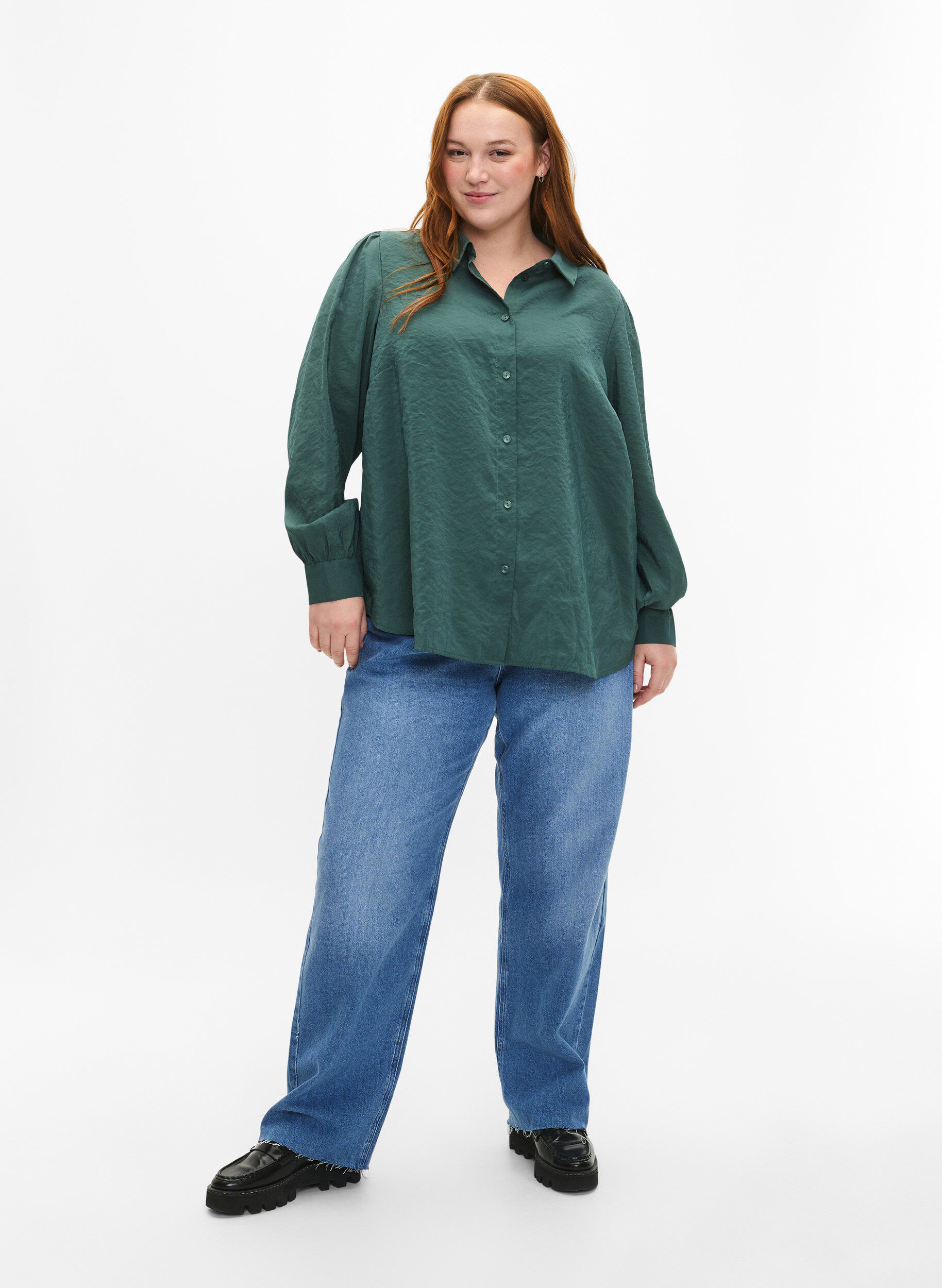 Langærmet skjorte i TENCEL™ Modal