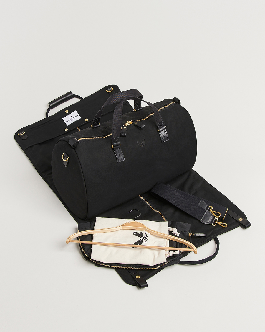 Bennett Winch Canvas Suit Carrier Holdall Black