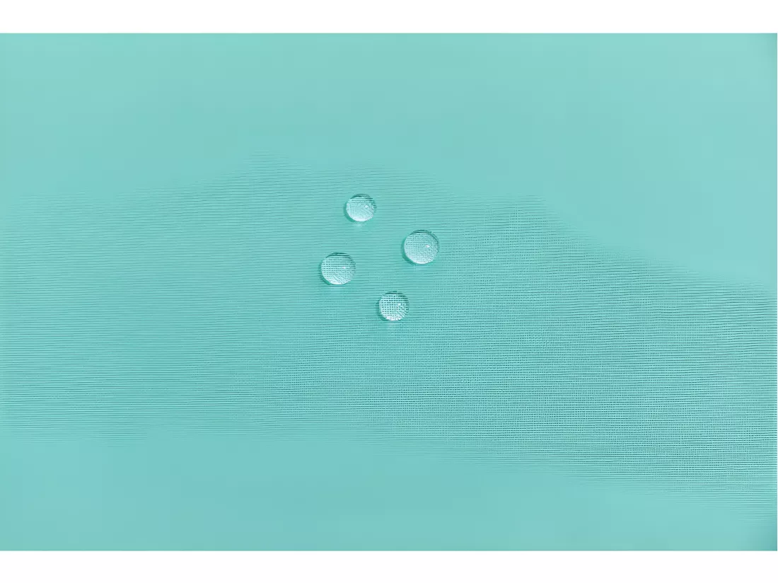 Nappe enduite avec traitement antitache Menthe rectangulaire 145 x 240 cm
