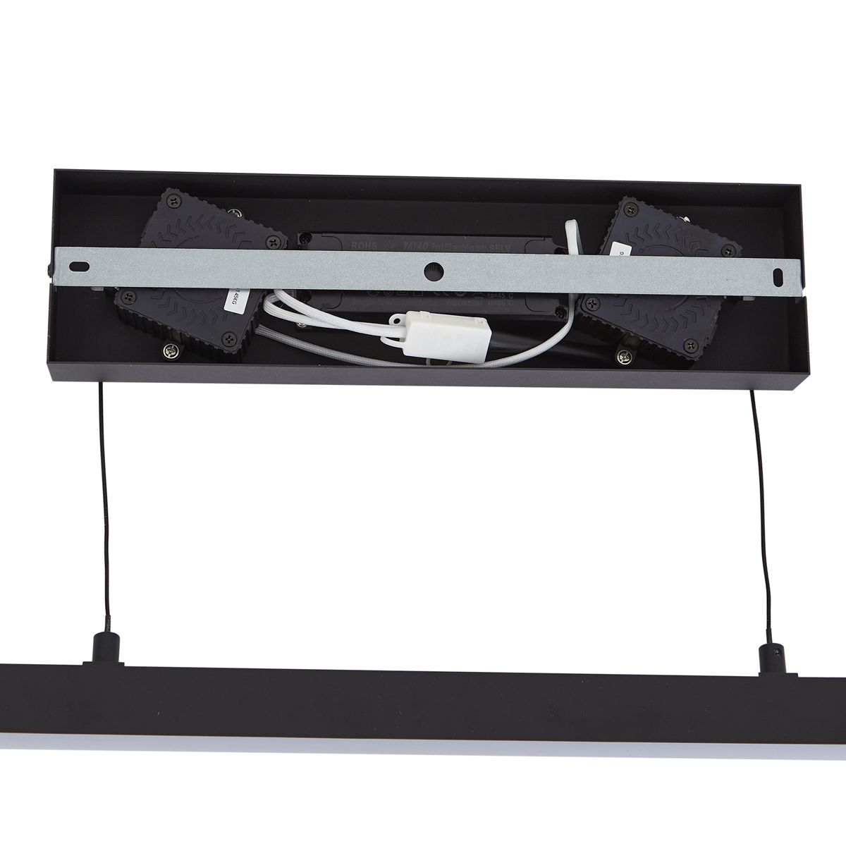 Moderne hanglamp zwart met smoke glas - Catch