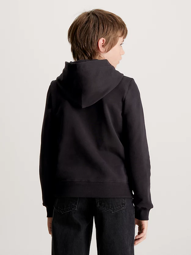 Moletom infantil com capuz e logo