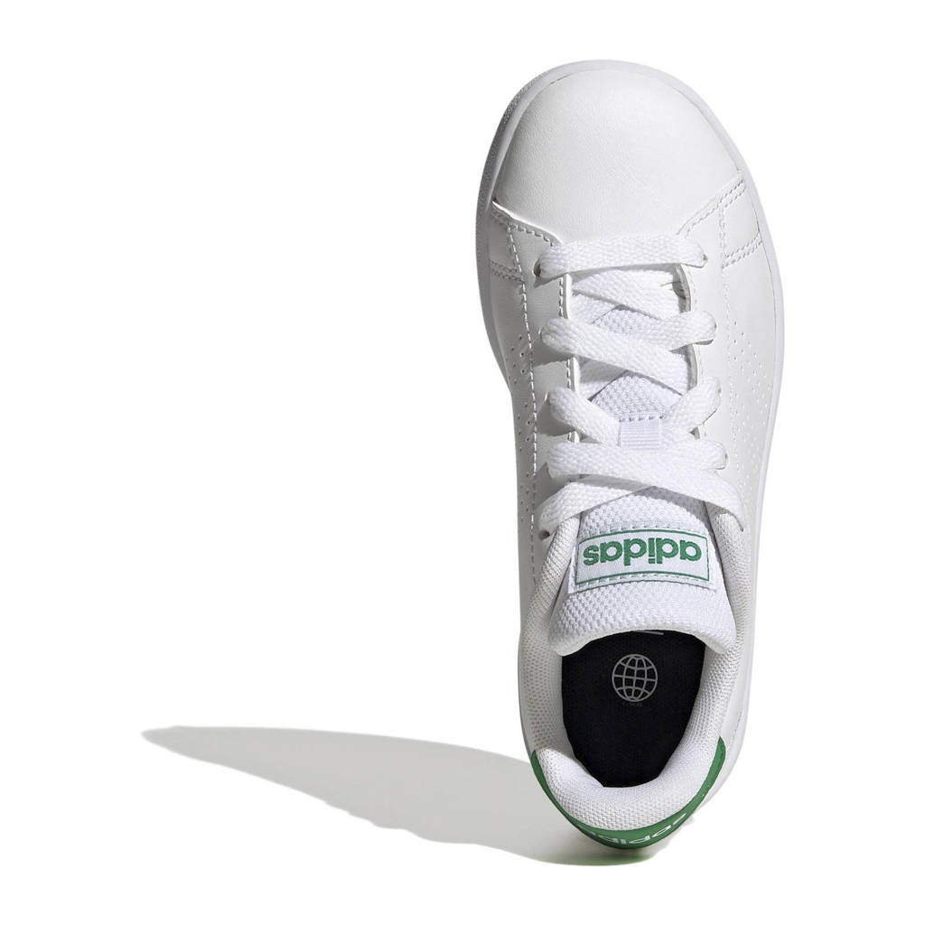 adidas Advantagesneakers wit/groen
