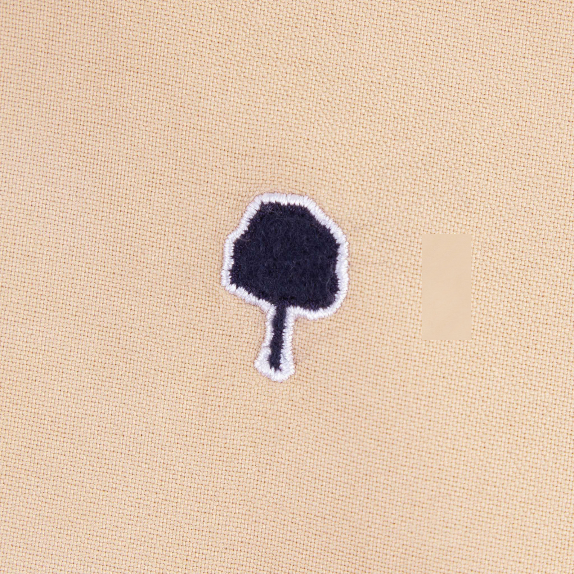 Chemise rose pâle broderie arbre coton - modèle ivoy