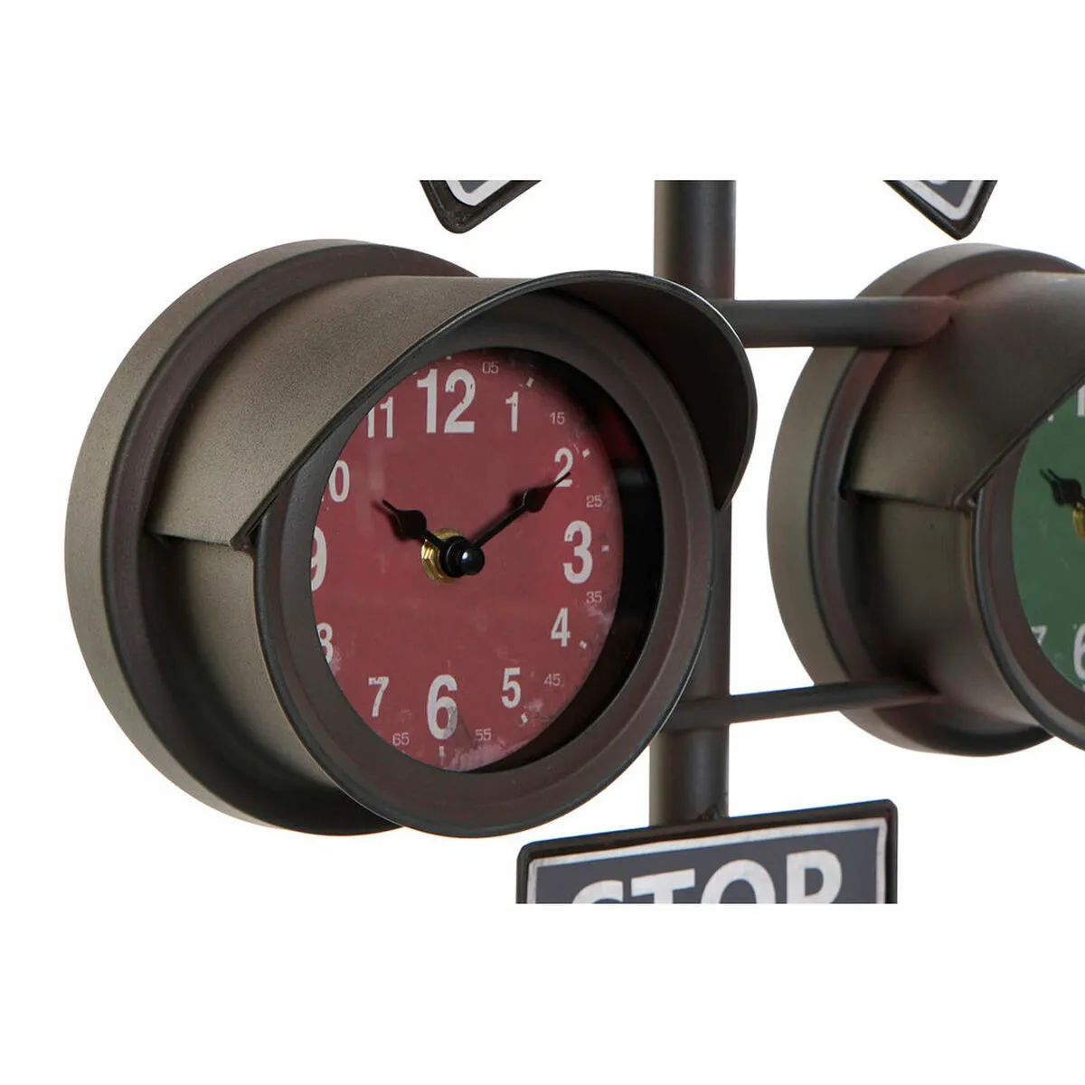 DKD Home Decor Horloge de Table - Noir