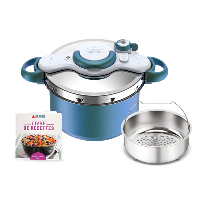 CLIPSOMINUT'® DUO 7 L Cocotte-minute® Bleu Boréal