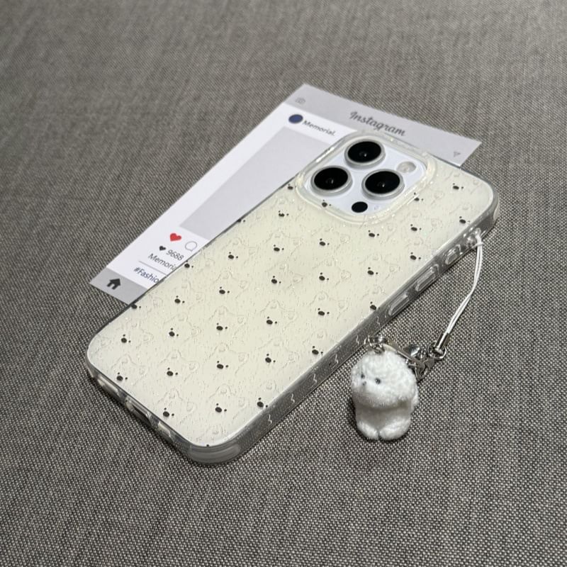 Elliure - Hondenhoesje / Charm / Set - Apple iPhone 16 Pro Max / 16 Pro / 16 Plus / 16 / 15 Pro Max / 15 Pro / 15 Plus / 15 / 14 Pro Max / 14 Pro / 14 Plus / 14 / SE / 13 Pro Max / 13 Pro / 13