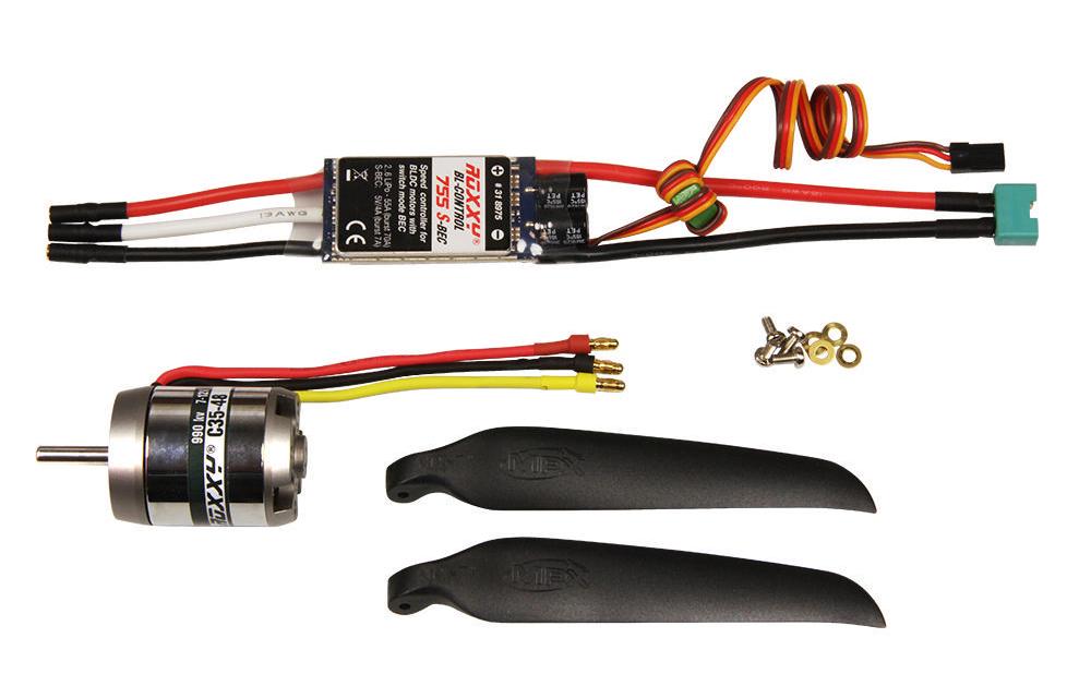 Brushless-Antriebsset FUNRAY 990 KV<br>Antriebssatz für Funray