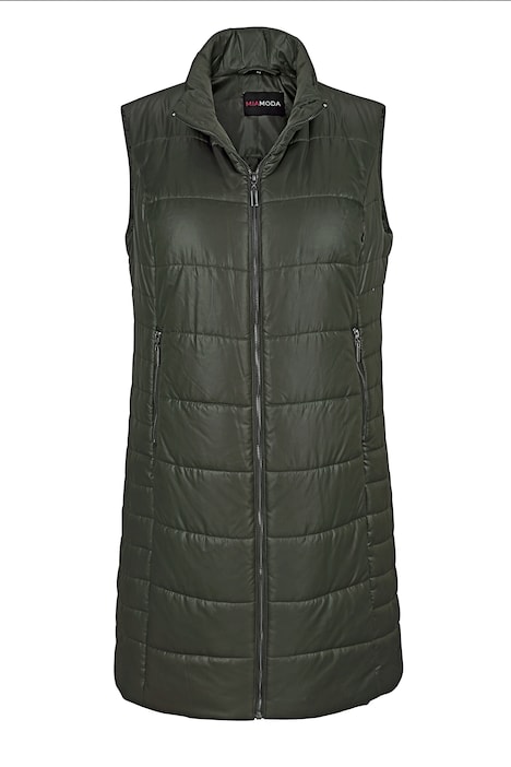 Long-Steppweste, Zipper