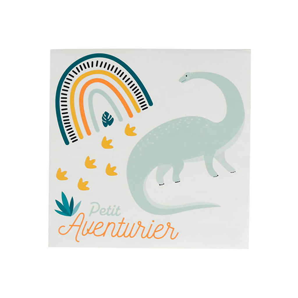 Sticker mural dino 25x25cm