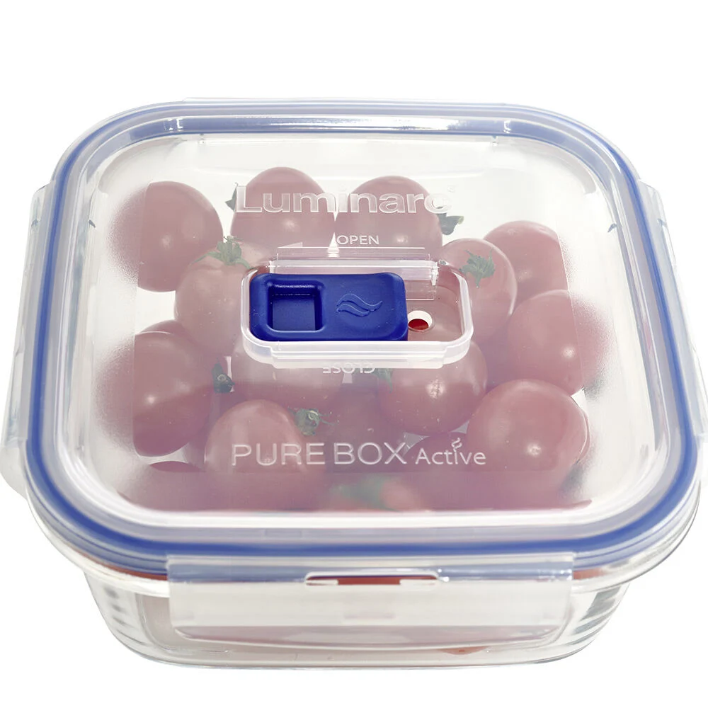 Boîte alimentaire en verre trempé transparent x3