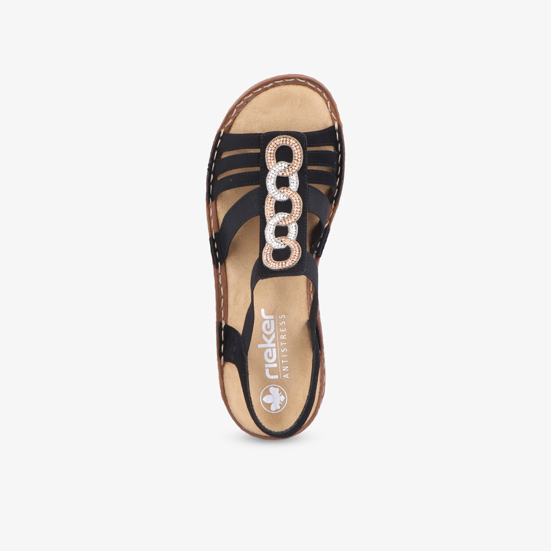 rieker Damen Riemchensandalen schwarz
