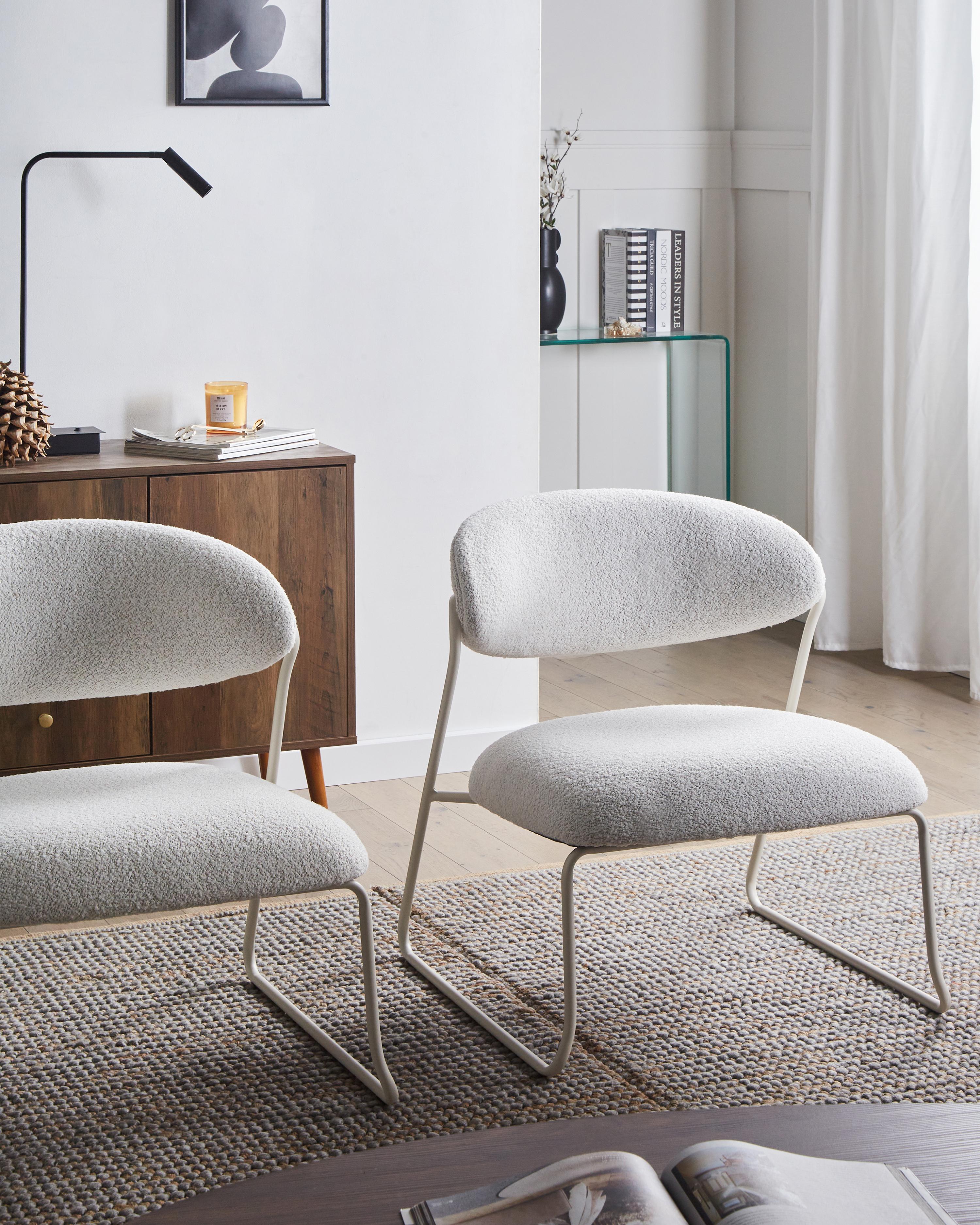 Set van 2 fauteuils KOLSVA Stof Gebroken wit