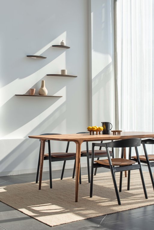 Gazzda Mu wandplank 70 gerookt eiken