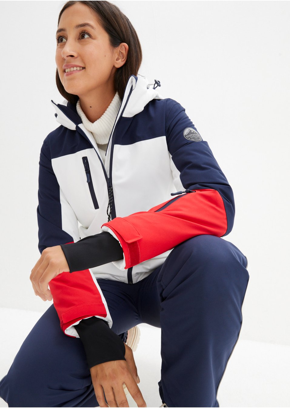 Veste de ski fonctionnelle avec fentes d'aération, étanche
