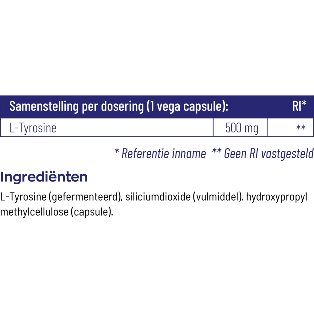 2x Vitakruid L-Tyrosine 500 60 capsules