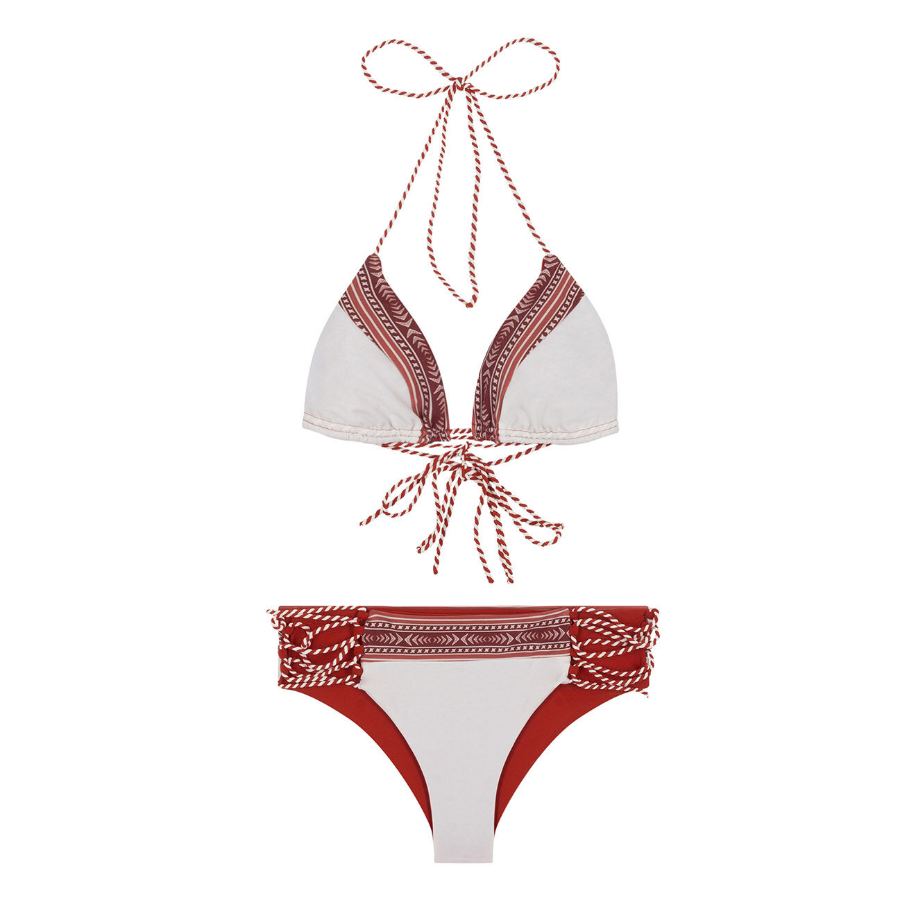 Wild Maillot de bain 2 pièces Desire blanc/rust