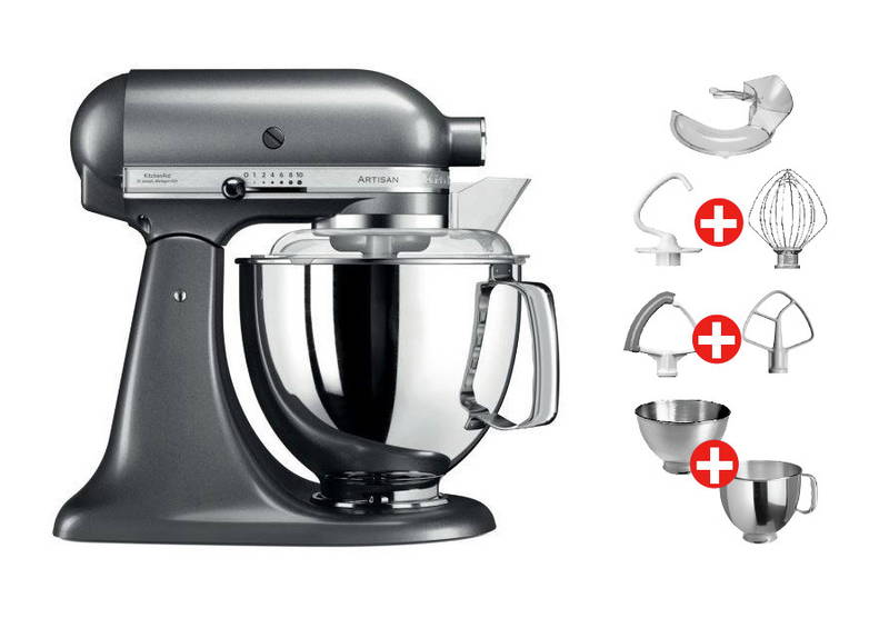KitchenAid Küchenmaschine Med. Silber ARTISAN