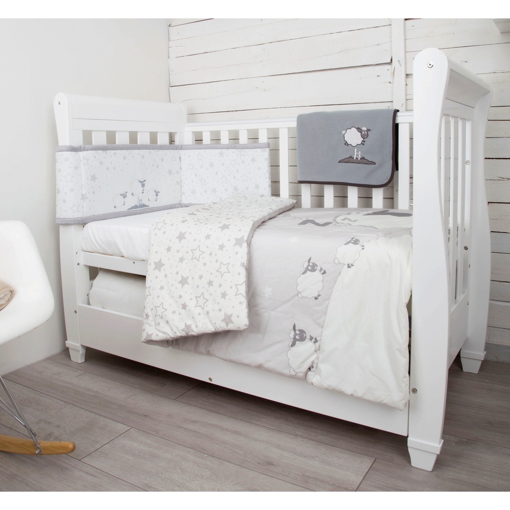 CuddleCo Comfi Dreams 4-teiliges Bettwäscheset „Schlafendes Schaf“