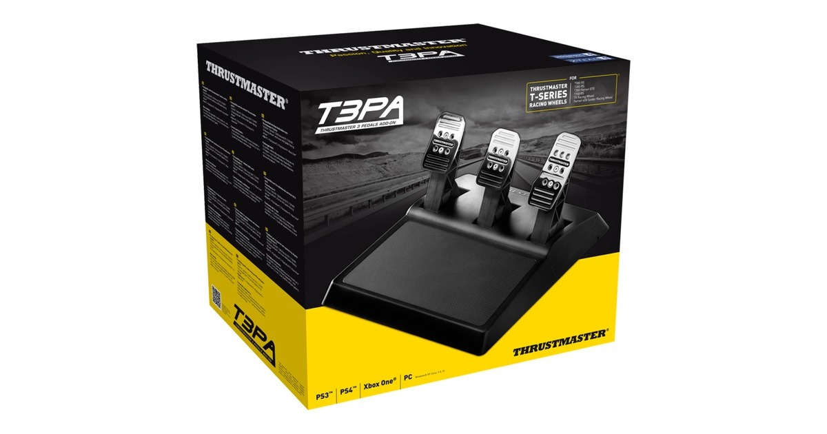 ThrustmasterT3PA ADD-ON pedalen  (Zwart/chroom, Pc, PlayStation 3, PlayStation 4, Xbox One, Tweedekans)
