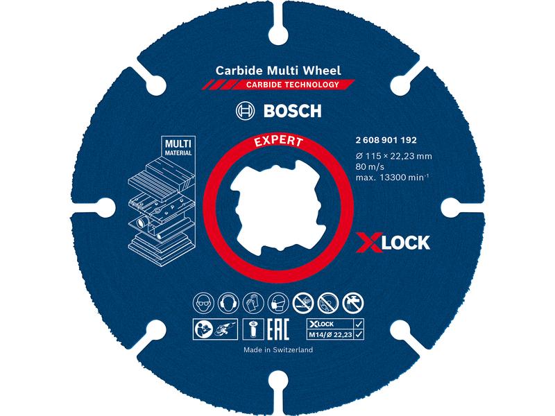 Bosch Professional Trennscheibe X-LOCK Expert Carbide 115 m Expert Carbide Multi Wheel X-LOCK Trennscheiben