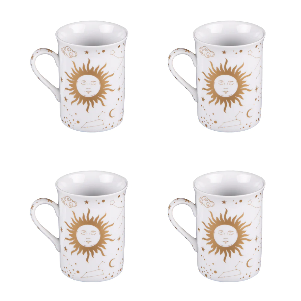 Coffret de 4 mugs Céleste 35 cl Table passion