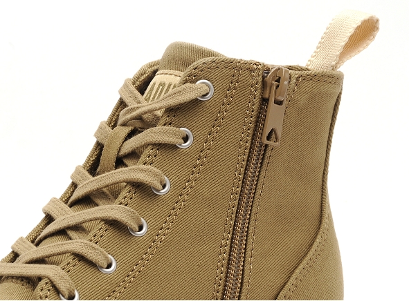 Palladium boots bottine plates femme pallabase twill beige