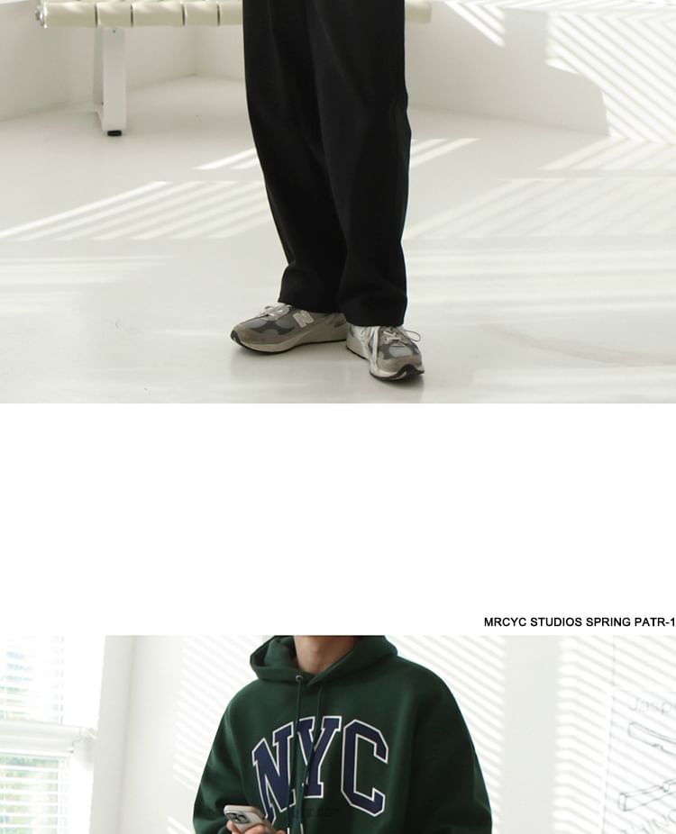 MRCYC - Hoodie met letters en applicaties